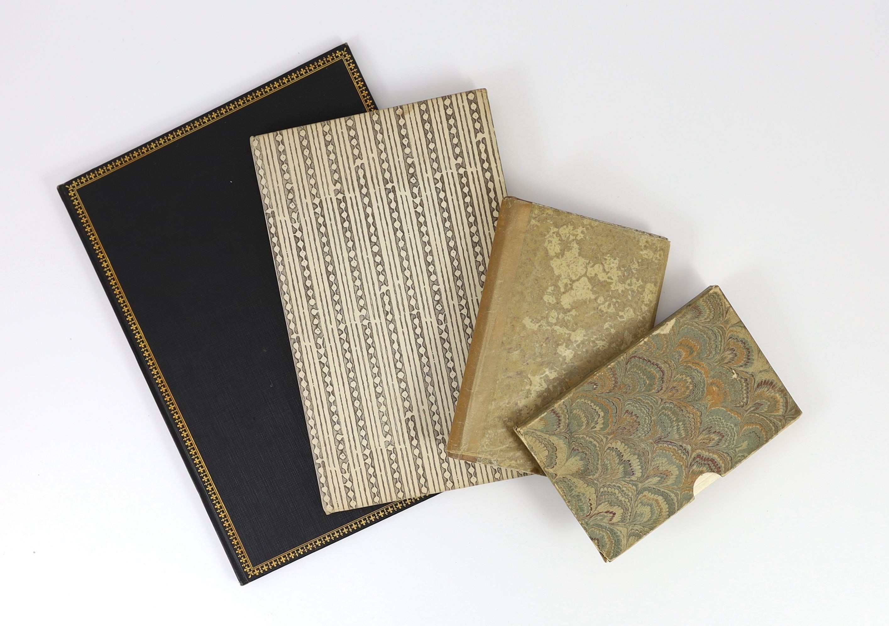 Nonesuch Press 4 works - Philips, Ambrose - The Illustrations of William Blake, one of 1000, 8vo, with a portfolio of 18 extra plates in a rear pocket, 1937; Blake, William - The Book of Thel, one of 850, Victor Gollancz